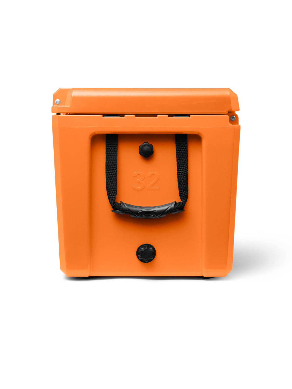 Kodiak Hard Cooler 32L Orange Heavy-Duty Family Size Ice Box with 5-Day Ice Retention for Camping and Outdoors