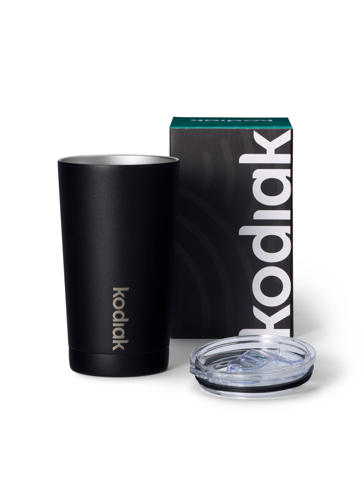 Kodiak 473 Tumbler Black 473ml Insulated Stainless Steel Drinkware with Lid, Premium Rugged Travel Cup