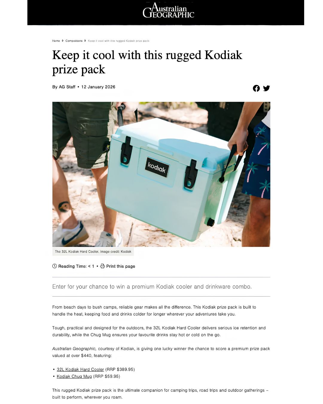Keep It Cool with This Rugged Kodiak Prize Pack