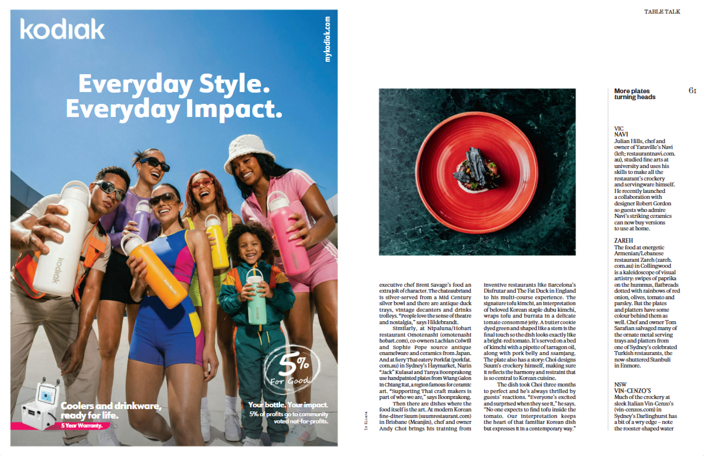 Kodiak Lands in Qantas Mag